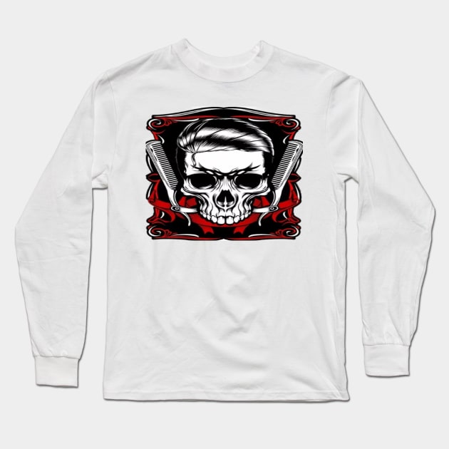 Barber Long Sleeve T-Shirt by LOTFIS STYLE